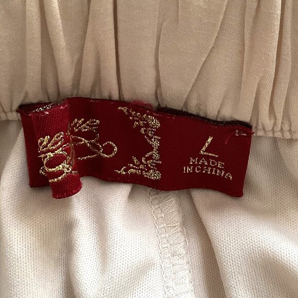 One 5 One Women's Crochet Cream Shorts Lined Size L Cotton - Picture 7 of 8